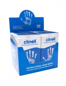Clinell Anti-Bac Hand Wipes Case 8x100 Hygiene